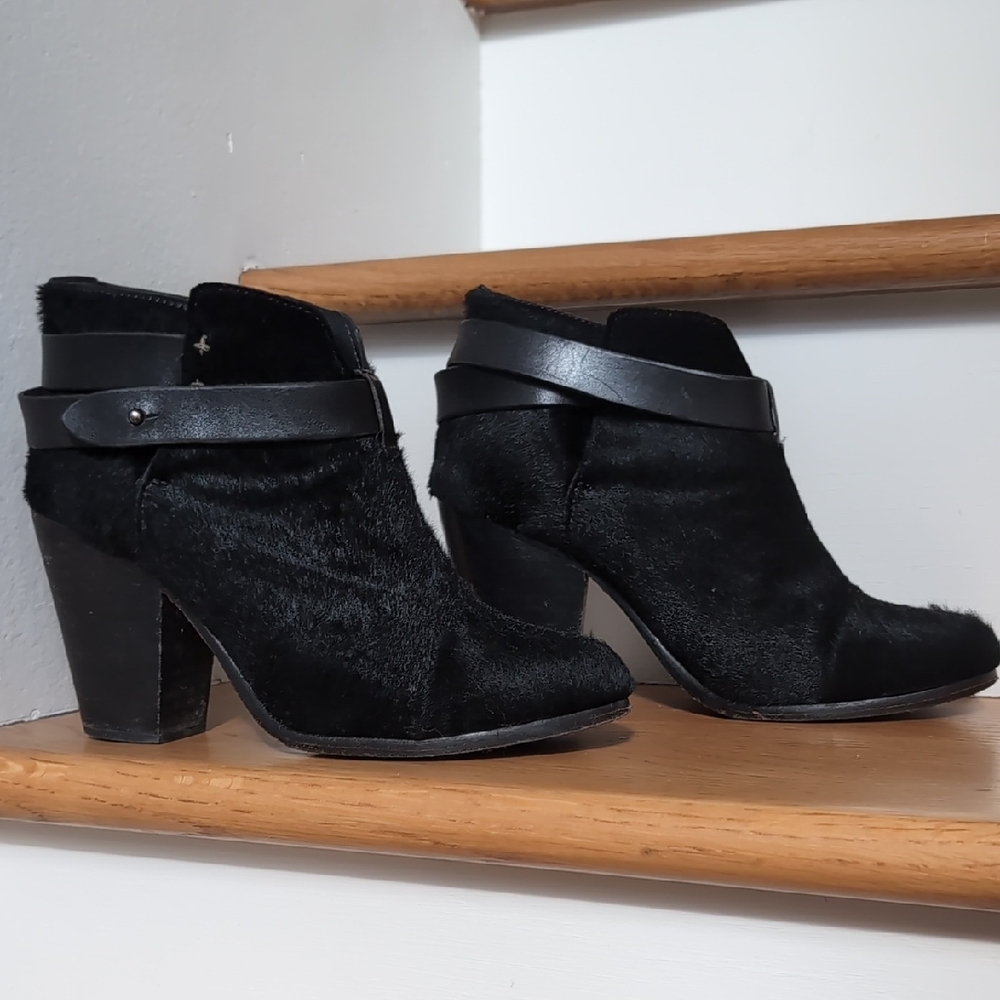Rag & Bone Animal Hair Harrow Ankle Boots, US 7.5